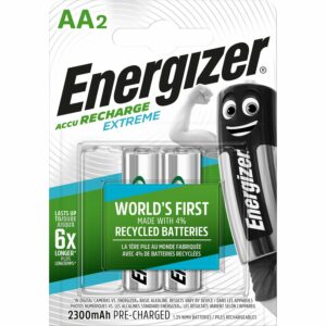 Energizer Akku Extreme AA Mignon 2300 mAh 2 Stück Wiederaufladbar