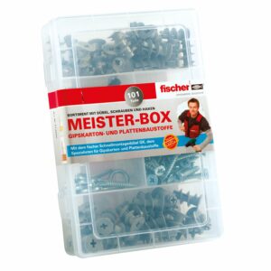 Fischer Meisterbox mit Gipskartondübel GK-Dübel + Schrauben + Haken (1 ST)