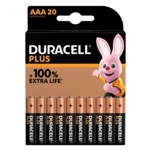 Duracell Batterien Plus MN2400/LR3 AAA 20er-Pack