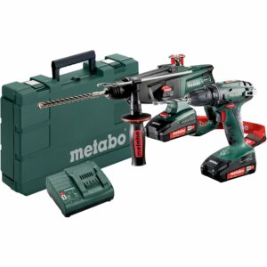 Metabo Akkuset Combo 2.3.2 18 V mit BS 18 und KHA 18 LTX im Kunststoffkoffer