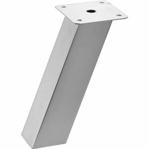 Hettich Theken-Konsole Eckig 165 x 40 x 40 mm Stahl Aluminium-Optik 2 Stück