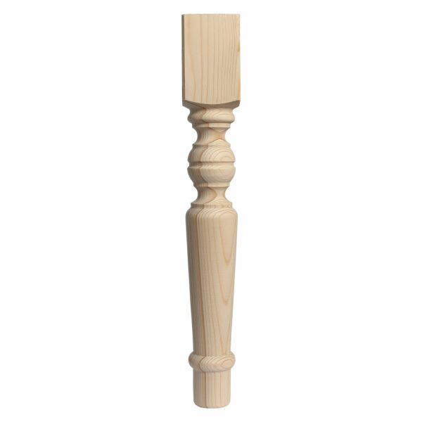 Tischfuß lang Rustikal Fichte 730 mm