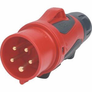 CEE Stecker 5-polig IP44/IP54 16 A 400V  Rot/Schwarz