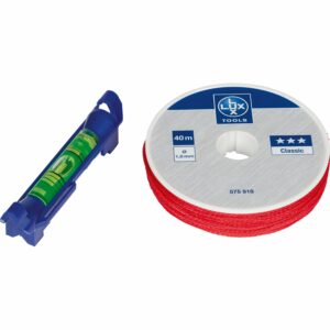 LUX Wasserwaage mit Maurerschnur Classic 40 m x Ø 1 mm