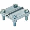Kreuzverbinder mit Zwischenplatte 3 mm für Band bis 30 mm