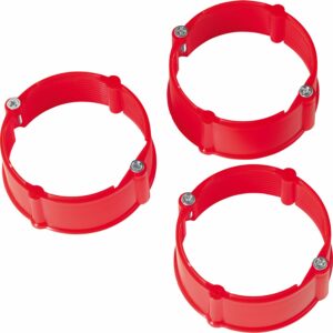 Putzausgleichsring 60 mm² x 24 mm Rot 3 Stück