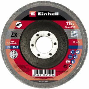 kwb by Einhell Fächerscheiben 115 K 40/80 2 Stück