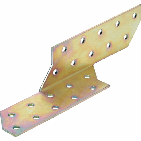 Sparrenfettenanker Rechts 32 mm x 32 mm x 170 mm Weiß Verzinkt 10 Stück
