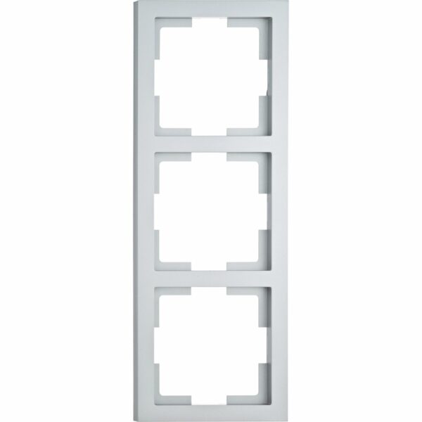 OBI Abdeckrahmen Virgo 3-fach Silber