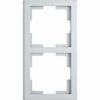 OBI Abdeckrahmen Virgo 2-fach Silber