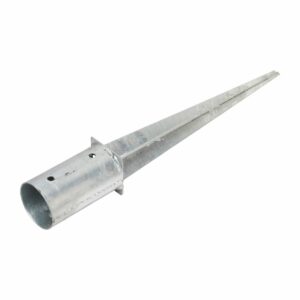 Einschlagbodenhülse für Rundhölzer Feuerverzinkt 81 mm x 150 mm x 600 mm