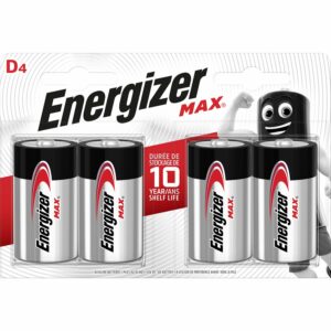 Energizer Alkaline Batterie Max D Mono 4 Stück