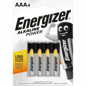 Energizer Batterie Alkaline Power AAA Micro 4 Stück