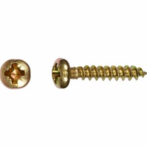 LUX Halbrundkopf Universalschraube Ø 4 mm x 12 mm Kreuzschlitz PZ-Antrieb 80 Stü