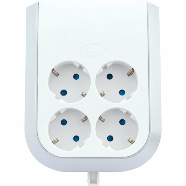 REV Ritter Steckdosenadapter MultiPower 4-fach EB Weiß