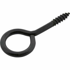 LUX Ringschraube Schwarz Ø 5 mm x 40 mm 6 Stück