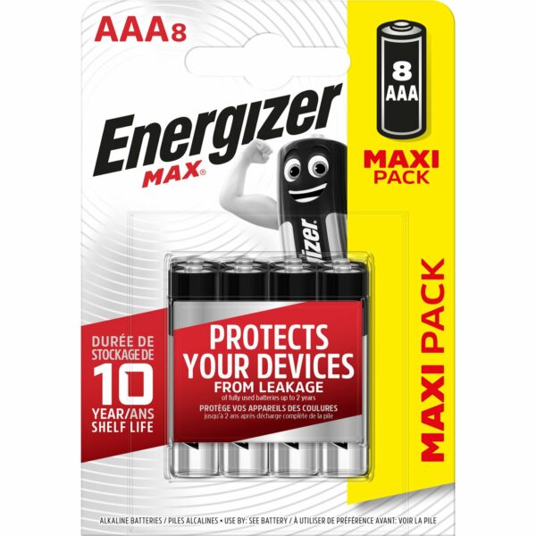 Energizer Alkaline Batterie Max AAA Micro 8 Stück