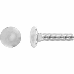LUX Schlossschraube M5 x 25 mm Verzinkt Vollgewinde 100 Stück