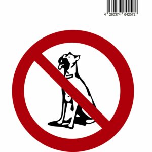Aufkleber Hunde verboten
