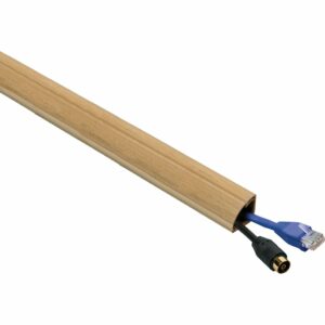 D-Line Kabelkanal 22 mm x 22 mm Holzoptik mit echten Holzfasern 2 m