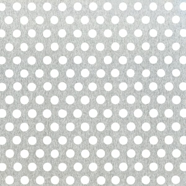 Lochblech Silber eloxiert Lochung rund 250 mm x 500 mm x 0
