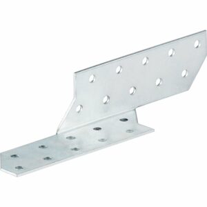 Sparrenpfettenanker 35 mm x 35 mm x 170 mm Weiß Verzinkt Links 50 Stück