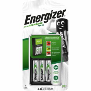 Energizer NiMH-Akku-Ladegerät Maxi 4xAA 2000mAh Akkus inkl.