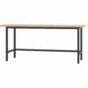 Pador Werktisch Grundmodul 200 cm Anthrazitgrau
