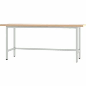 Pador Werktisch Grundmodul 200 cm Lichtgrau
