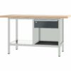 Pador Werkbank Baureihe 2 -  1 Schublade 150 cm Lichtgrau-Anthrazitgrau