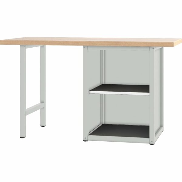 Pador Werkbank Baureihe 4 -  1 Zwischenboden 150 cm Lichtgrau