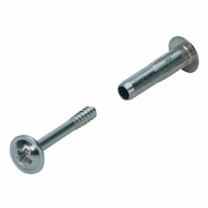 Hettich Verbindungsschraube M6 35 mm - 46 mm vernickelt 4 Stk.