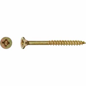 LUX Senkkopf Universalschraube Ø 4 mm x 35 mm Kreuzschlitz PZ-Antrieb 1000 Stück