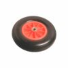 Pannensicheres Rad  mit Kunststofffelge Rillenprofil Ø 400 mm 100 kg Rot-Schwarz