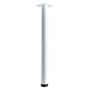 Hettich Tischbein Ø 60 mm x 700 mm Weiß inkl. Montageplatte
