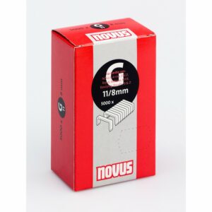 Novus Flachdrahtklammern G 11 für Hammertacker 8 mm Länge 5.000 Stck.