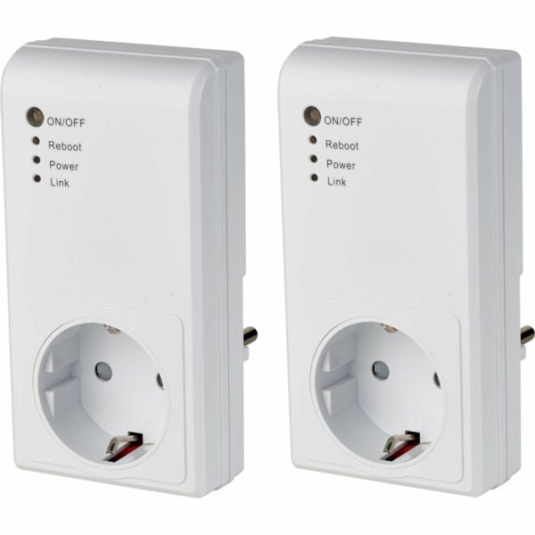 Wifi Stecker Schuko 2 Stück Weiß