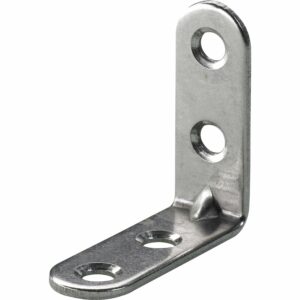 Hettich Stuhlwinkel 40 mm x 40 mm x 15 mm Edelstahl Matt 4 Stück