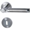 Alpertec Rosetten-Garnitur Solid 3 Edelstahl matt/poliert
