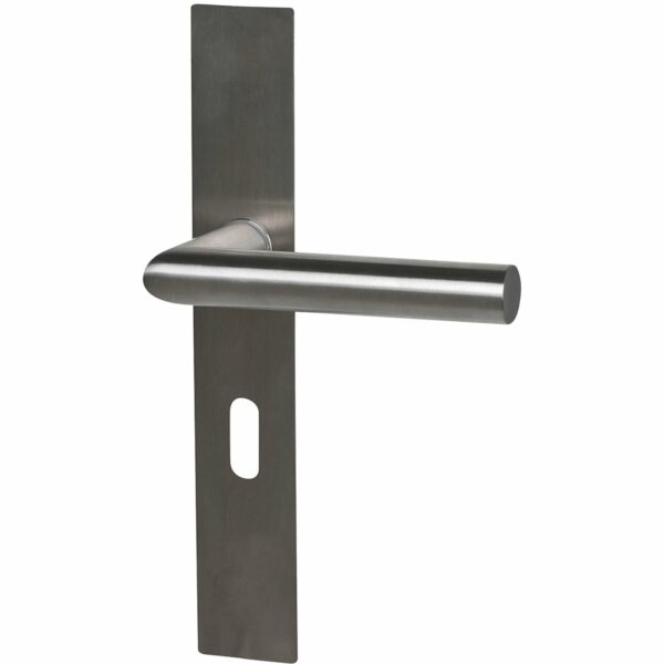 Alpertec Langschild-Garnitur Piatto Zimmertüren Buntbart Edelstahl satiniert