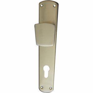 Alpertec Haustür Knopflangschild Aluminium Beige