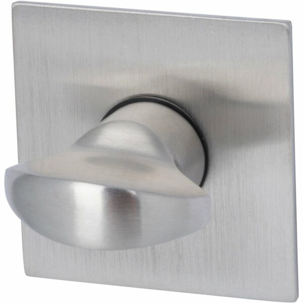 Alpertec Plano Square WC-Rosettenpaar Edelstahlfarbig