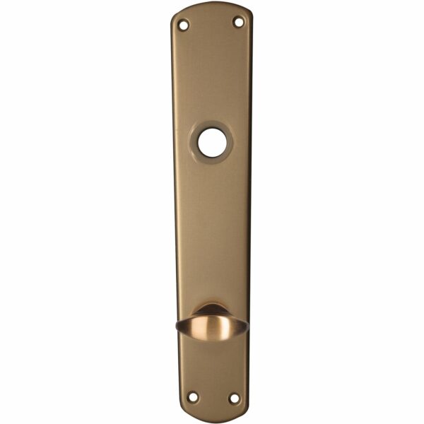 Alpertec Bad- und WC-Langschild-Garnitur Phil Aluminium Bronze