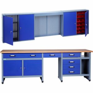 Küpper Werkstatt-Set Modell 70425-7 Werkbank und Hängeschrank 240 cm