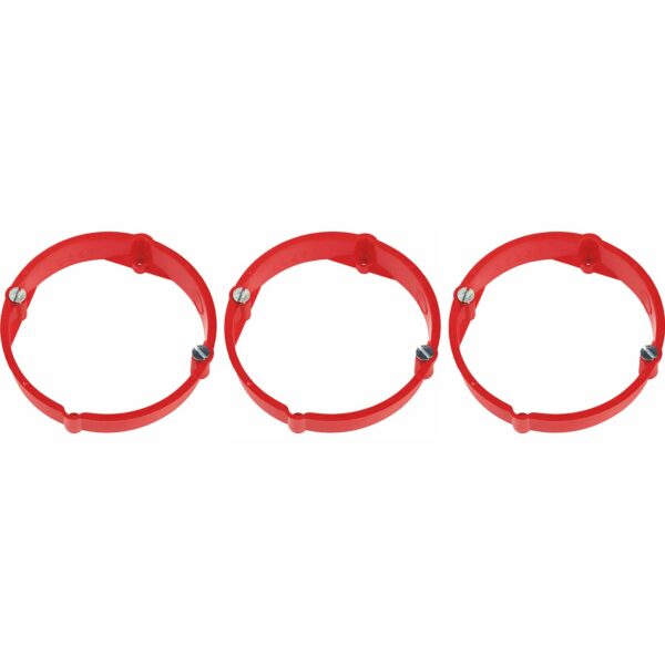 Putzausgleichsringe Ø 60 mm x 12 mm Rot 3 Stück