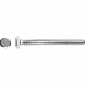 LUX Maschinenschraube M8 x 60 mm Edelstahl Vollgewinde 50 Stück