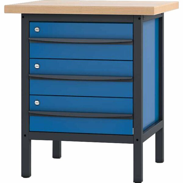 Pador Werkbank 3 Schubladen 75 cm