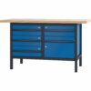 Pador Werkbank 1 Tür 4 Schubladen 150 cm
