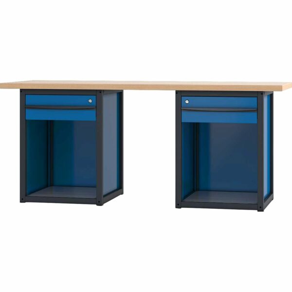Pador Werkbank 2 Schubladen 200 cm