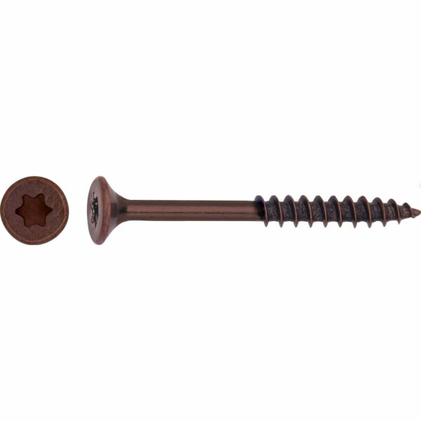 LUX Senkkopf Universalschraube TX-Antrieb Ø 5 mm x 60 mm Brüniert 10 Stück